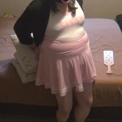 Sissy paddled bare bottom