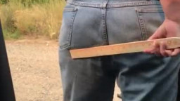 First outdoor spanking.