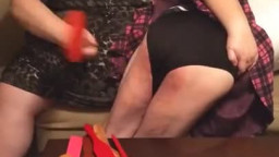 New Skater Skirt Spanking - Panties Come Down