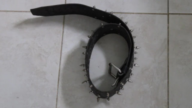 kink gear r wide studded belt