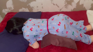 Midori's Good Night Pantie Spanking